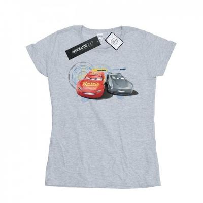 Damen/Damen Autos Lightning vs. Storm Baumwoll-T-Shirt