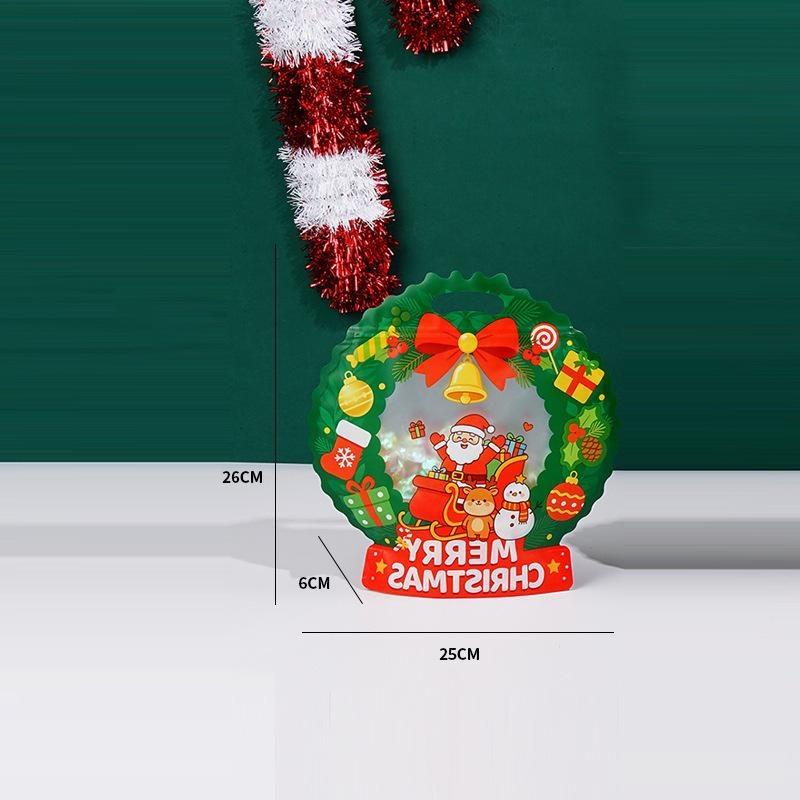 10Pcs Christmas Gift Bags Candy Biscuit Cookies Chocolate Packaging Bag Birthday Party Christmas Decoration Pouches Supplies
