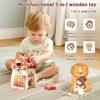 Baby Wooden Montessori Toys Mushroom Building Blocks Puzzle Toys Baby Wooden Musical Instrument Early Education Toys Child Gift