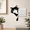 PVC Cat Wall Decals Self-Adhesive Glowing Cat Stickers Cat Luminous Stickers  Bedroom