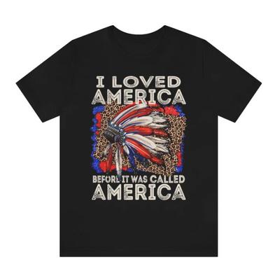Nueva camiseta del Mes de la Herencia Indígena Americana, Amo a Estados Unidos antes de que fuera