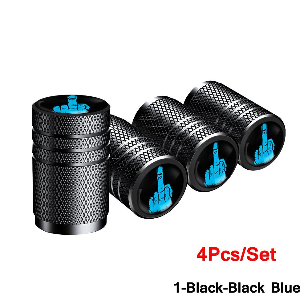 AUTCOAT 4Pcs/Set Car Tire Valve Caps Skull Wheel Valve Cap Auto Tyre Air Valve Stem Caps Dust Cover for Car Vehicles Styling