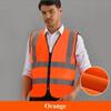 Front Reflective Strips Work Vest High Visibility Working Clothes Safety Vest  Construction Work