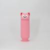 Silicone Fox Pencil Case - Stylish Solid Color Stationery Box for Students