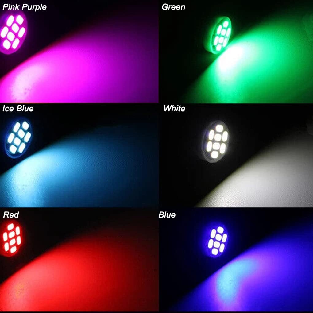 GLOFE Blue T10 194 168 LED Instrument Panel Gauge Cluster Dashboard Light Bulb with