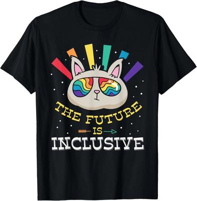 Budoucnost je inkluzivní Hrdé LGBTQ Pride Duhové Unisex Tričko
