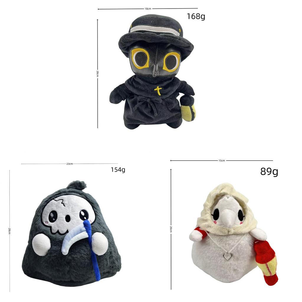 Peluche Medico della Peste Con Caratteristiche Luminescenti al Buio Per Decorazione di Halloween e Collezionisti