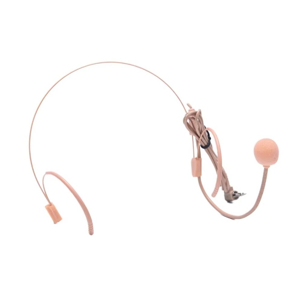 3.5mm Plug Headworn Microphone Adjustable Soft Tube Clear Audio Condenser Microphone Versatile Wired Connection
