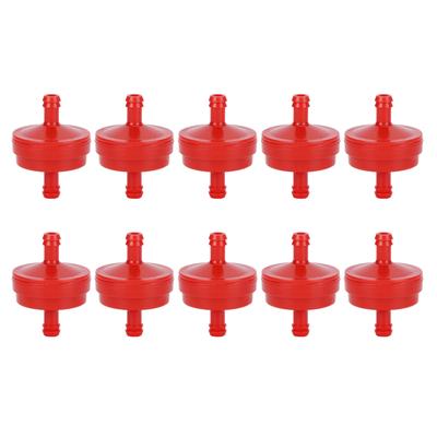 10Pcs Fuel Filter Element Replacement for Briggs Stratton 298090 298090S Lawn Mover Red