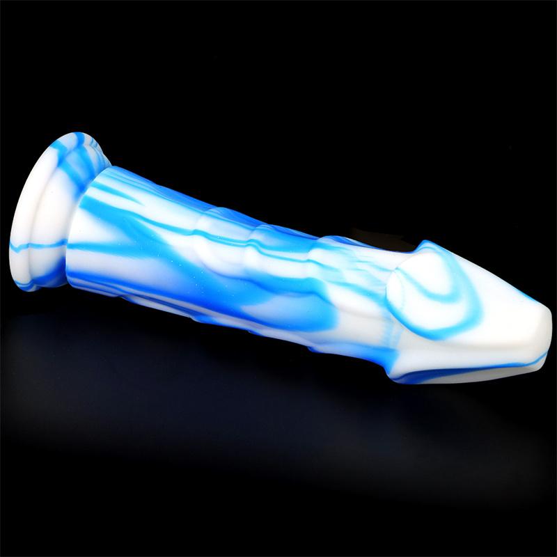 Mixed Color Liquid Silicone Eggless Simulation Penis Dildo Female Masturbation Device Anal Anal Plug Anal Expansion Device