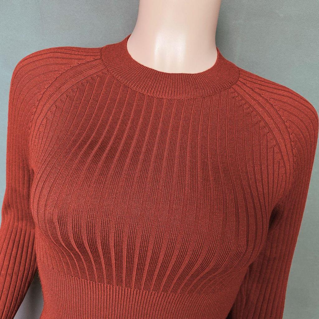 Toamnă Iarnă Femei Gâtul O cu mânecă lungă Culoare uni Pantaloni cu picioare largi Toate se potrivesc cu costume din două piese