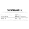 1/32 TOYOTA Corolla Alloy Car Diecast Model Sound & Light Pull Back Toy Children's Toy Kids Gift Birthday Present for Boys