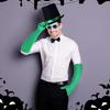 Green Halloween Costume Accessories Book Character Cosplay Costume Green Long Gloves Sunglasses Top Hat Unisex Gifts