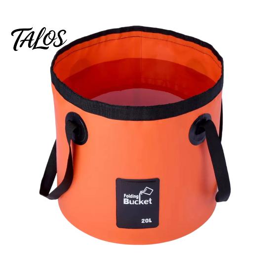 Double Handle Carry Bucket 12/20L Collapsible Water with Handles, Large Foldable Container, Container Portable Pail for Outdoor, Camping, Fishing, Car