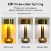 Touch Switch Dimmable Retro Metal Small Battery Operated Lamp Rechargeable Cordless Restaurant Table Lamp