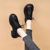New spring and autumn with skirts, soft-sided shoes, soft-soled single shoes, heightened thick-soled small leather shoes