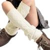 Luxurious Wool Cable Knitted Leg Warmers with Rhombus Pattern for Indoors and Outdoors Winter Boot Covers Long Stockings