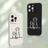 Creative and Cute Couple Pattern Phone Case For iPhone 17 Pro Max 16E 15 Pro 14 13 12 11 Mini AIR XS XR XS 8Plus Anti Drop and