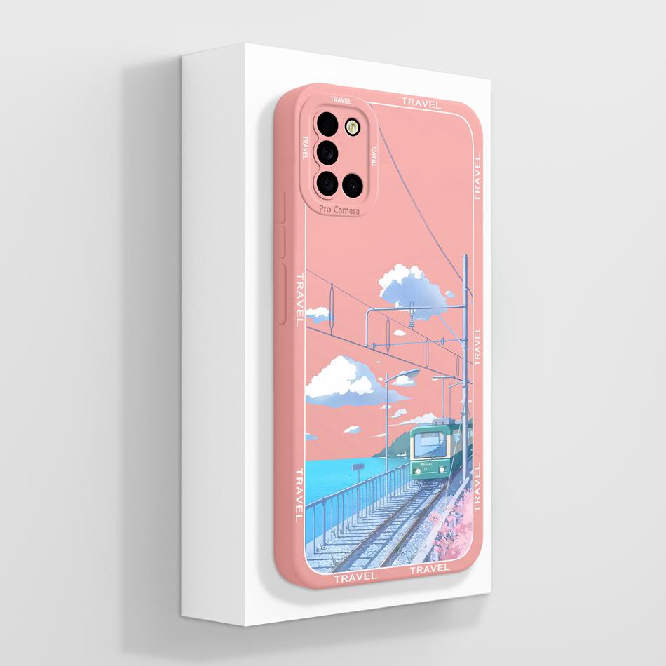 For Samsung A31 Case Aesthetic Phone Cover Soft Liquid Silicone Full Protection Anti Choc Protector For Samsung Galaxy A 31 Capa