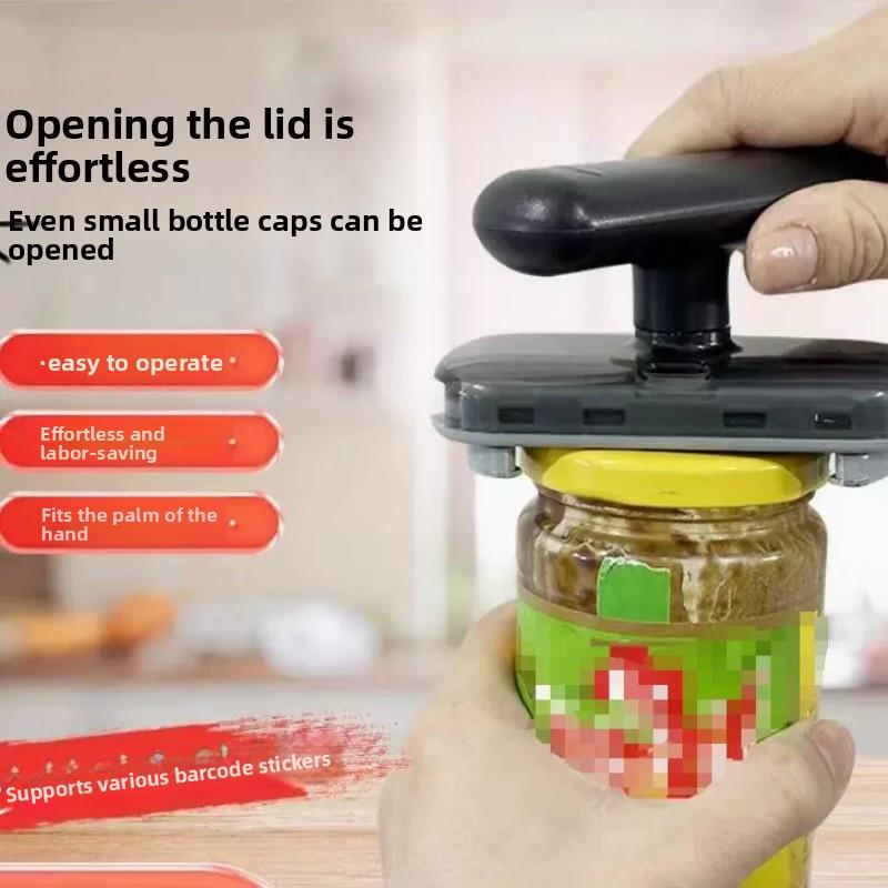 Abrebotellas multifuncional creativo antideslizante abrelatas manual ahorrador de esfuerzo doméstico