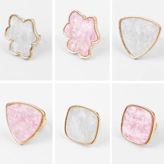 Imitation Shell Finger Nail Art Ring Palette Maniküre Make-up-Tool