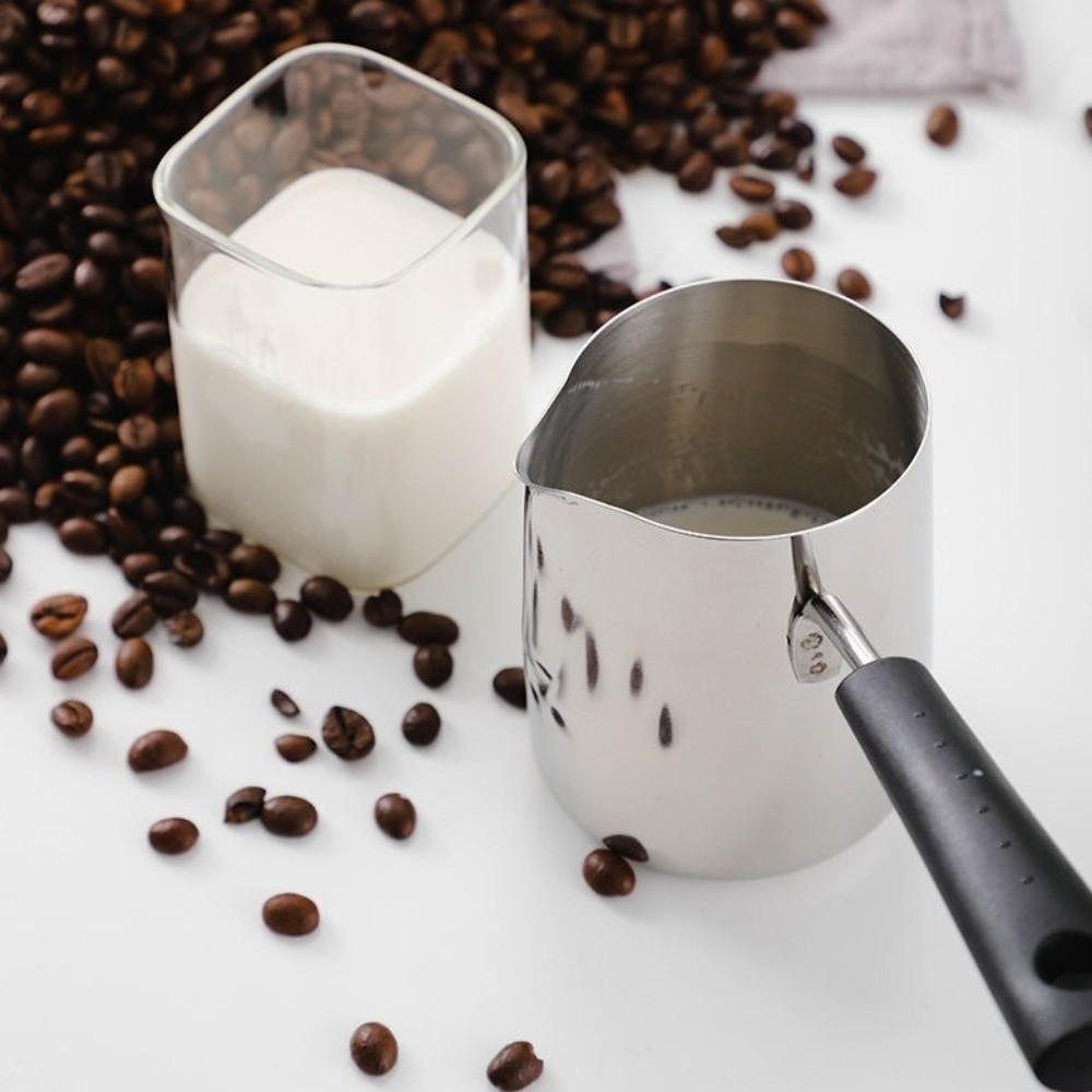 Cafetière Professionnelle en Acier Inoxydable Casserole pour Faire Fondre le Chocolat Pichet Mousseur à Lait Usage Domestique