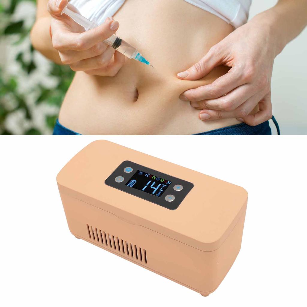 Insulin Refrigerator Box Constant Temperature USB Charging Insulin Cooler Reefer with Storage Bag
