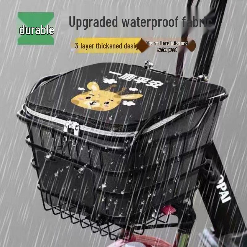 All-Season Waterproof Bicycle Basket Inner Liner Bag for Electric Vehicles