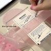 Transparent Stylish Student Exam Ruler Set: Includes Straight Ruler, Square, and Protractor In Multi-Size Options