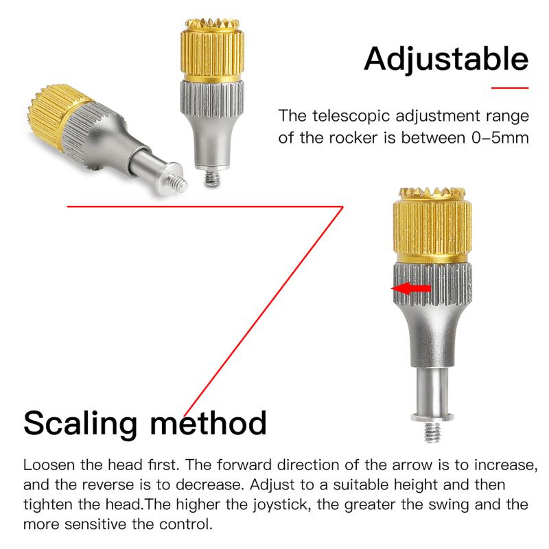 Thumb Rocker Adjustable Joystick Rods Compatible For Dji Mini3 Pro/avata/fpv With Screen Remote