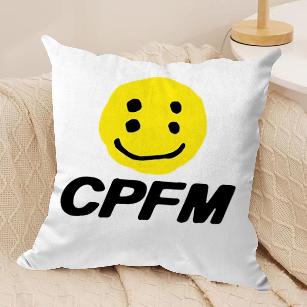Luxury Smile CCpfm Cushion Cover Soft Plush Fabric DoubleSided Printed Sofa Cushion Cover for All Seasons Home Decor Gift