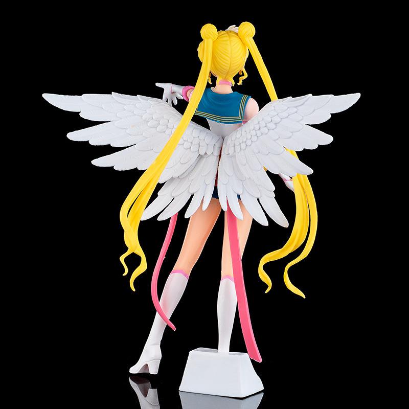 23cm Anime Sailor Moon Action Figure Doll Princess Serenity Cake Ornaments Collection PVC Tsukino Usagi Figure Model Toys Gifts