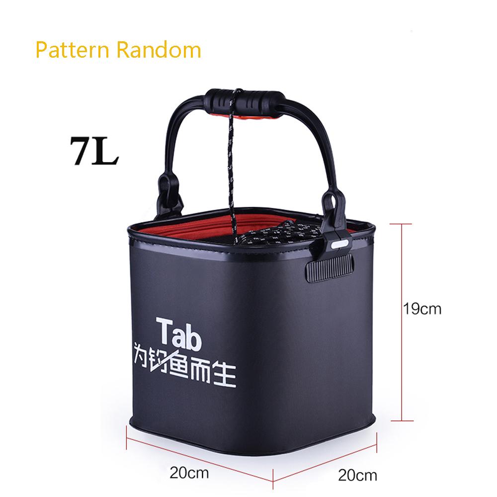 Eva Fishing Bucket 4L Folding Fetch Water Collapsible Multifunctional Fish Live Bait Container for Carp Fishing Accessory Tackle
