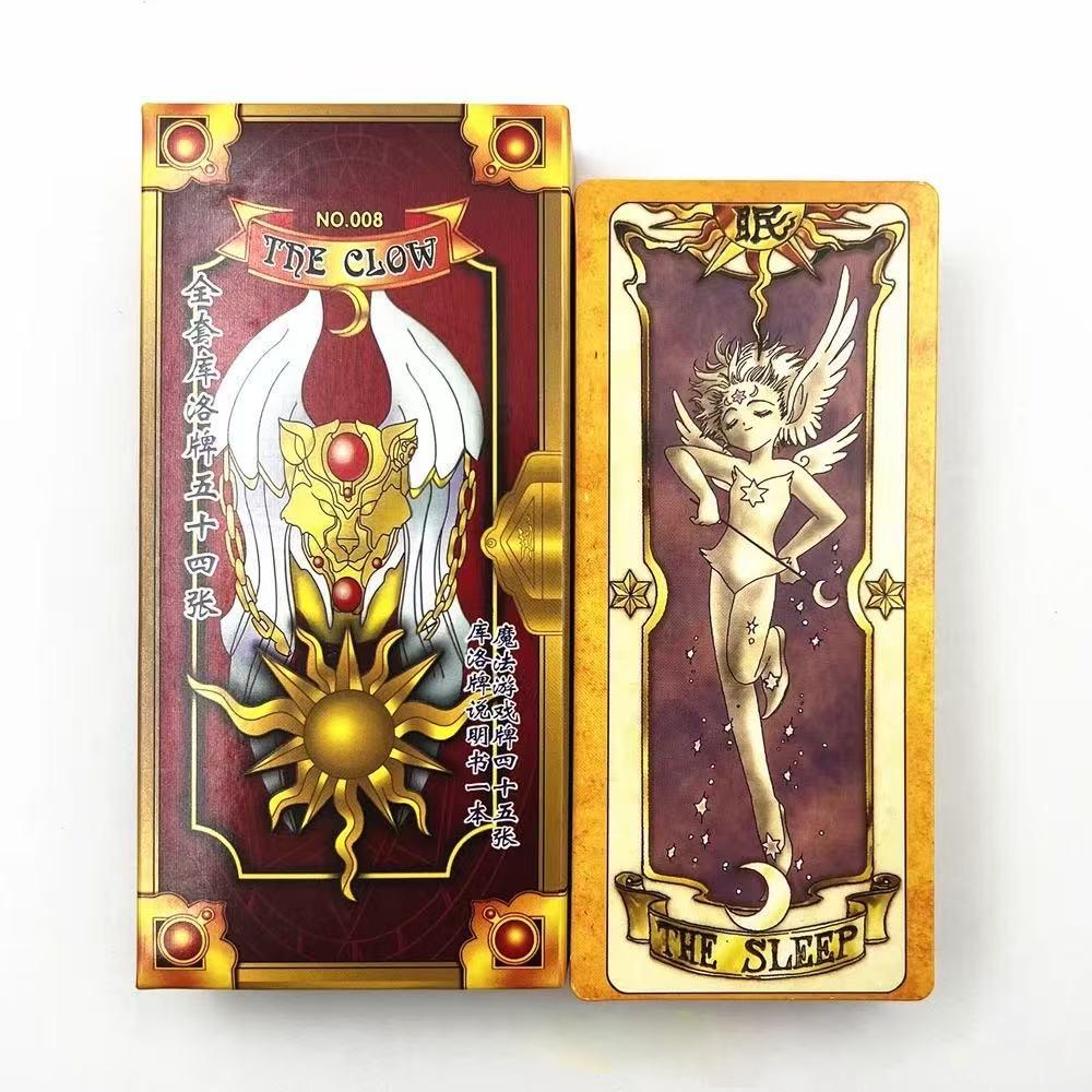 Anime Cosplay Card Captor Sakura KINOMOTO Clow Cards Tarot Prop Paper Poker Card Funny For Family Friend Party Xmas Accessories