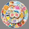 Mediterranean Style Waterproof Stickers: 50 Fresh Art Aesthetics for Graffiti, Journals, Fridge, and Water Cups