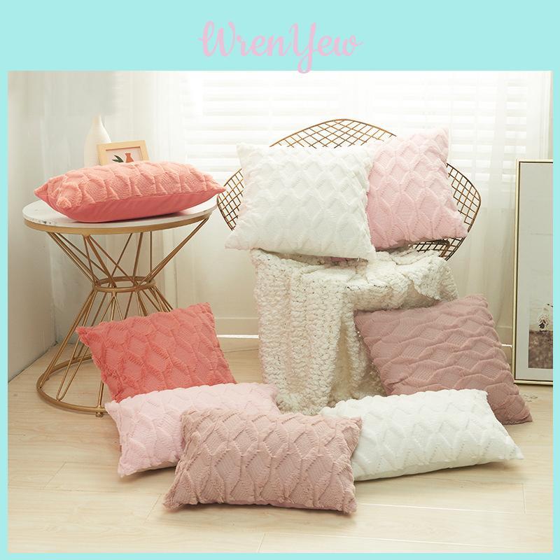 Luxurious Diamond Plush Pillowcase With Invisible Zipper For Elegant Home Accessories