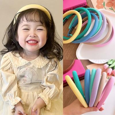 1 Stück Bonbonfarbenes Haarband für Kinder Mädchen Schlichtheit Koreanische Mode Haarreif für kleines Mädchen Niedliche Kopfbedeckung Haar-Accessoires