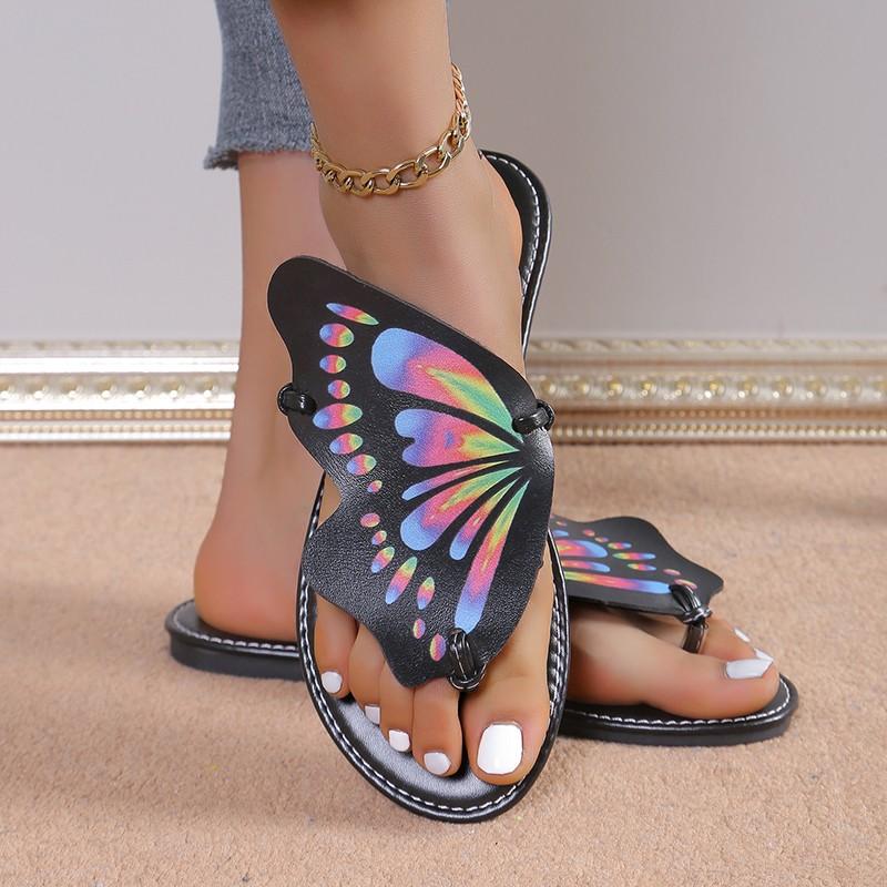 fashion Summer Women's New Luxury Sandals Flat Bottom Fashion Slippers