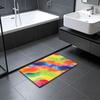 Cartoon Style G-Gradient Color Floor Mat Absorbent Floor Mat Non-Slip Entrance Rug for Bathrooms Restrooms and Toilets