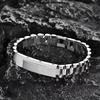 Bracciale a Catena in Acciaio Inossidabile 316L Placcato Oro Impermeabile Logo Personalizzato Regalo da Uomo Gioielli alla Moda