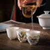 9 Pcs/set Chinese Ceramic Tea Set Exquisite Hand-painted Flower and Bird Pattern Porcelain Teapot Handmade Kettle Teacup Teaware