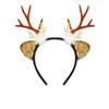 Cute Christmas Headband Flocked Antler Xmas Hairband Creative Deer Ear Headband  Woman