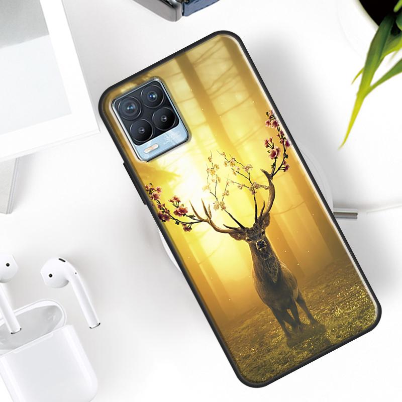 Deer Case For Realme 15 11 12 13 14 Pro Plus C63 C61 C55 C51 C53 C25 C65 C67 C71 C75 GT6 GT7 Pro