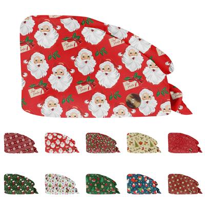 Módní vánoční potisk Pracovní čepice Casual Wash Hat Bag Cap