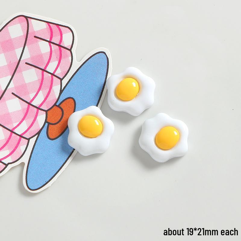 Big Eyes Cheese Resin Toy - Handmade DIY Accessories: Fridge Magnet, Shoe Buckle, Hair Accessory