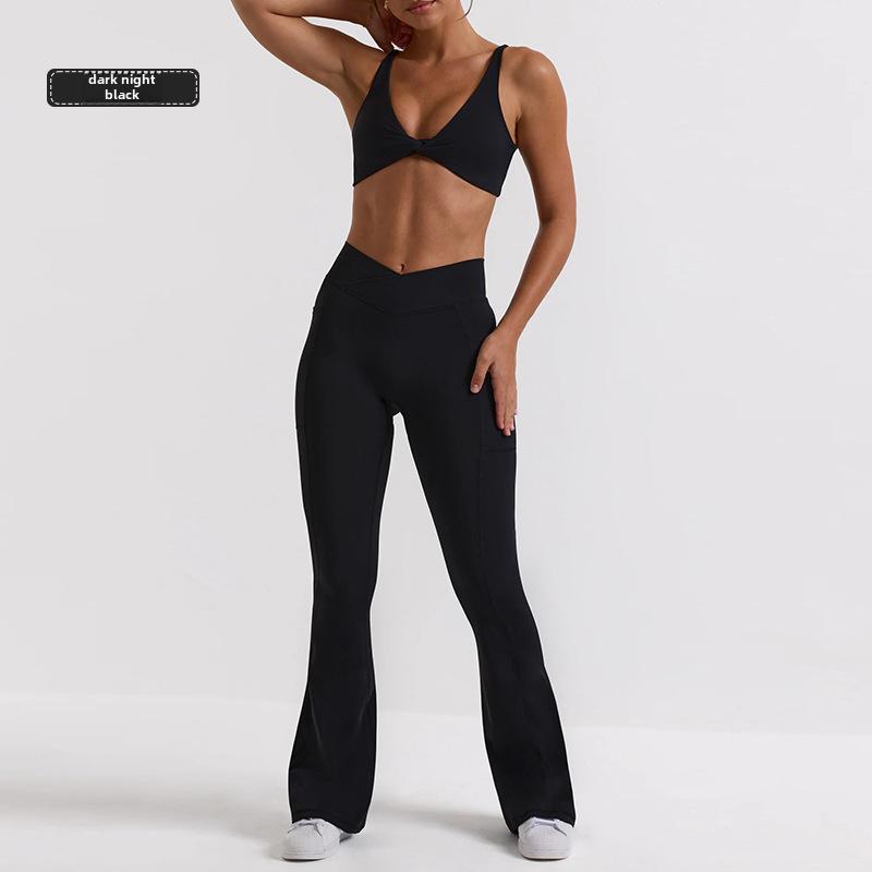 Cross-Border Sexy Underwear Set: Sports Camisole Bra & High-Waist Yoga Pants