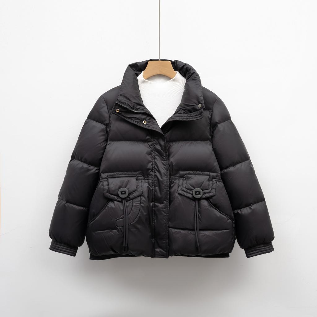 Short down jacket winter women's bread jacket new small warm thickened stand-up collar jacket