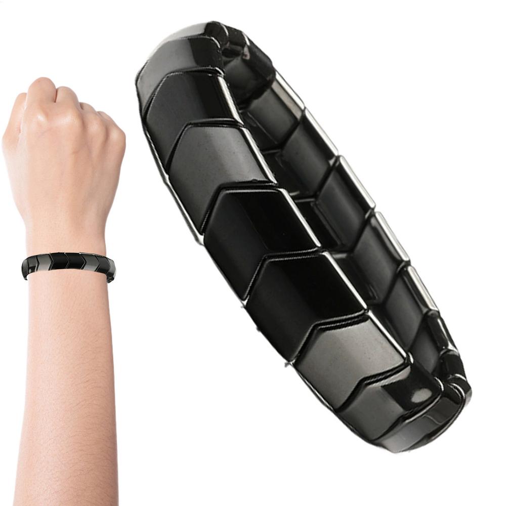 Hämatit Armband Herren Natürliche Mode Accessoires Beruhigender Schmuck Armband für Herren Väter Arbeit Büro Studium Tägliche Sportarten