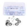 120Pcs Replacement Jeans Buttons Pants Metal Fastener Tack Kit Clothing Accessories