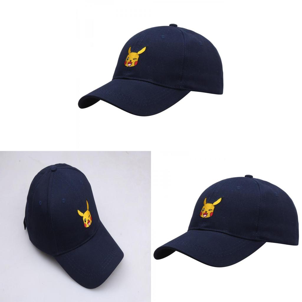 Pokemon Cartoon Baseballkappe Mit Verstellbarer Passform Für Freizeitkleidung